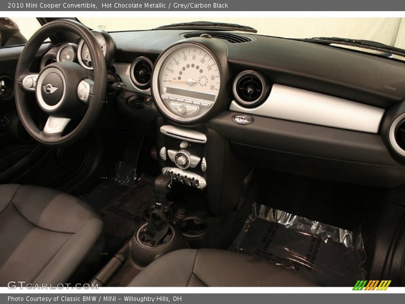 Hot Chocolate Metallic / Grey/Carbon Black 2010 Mini Cooper Convertible