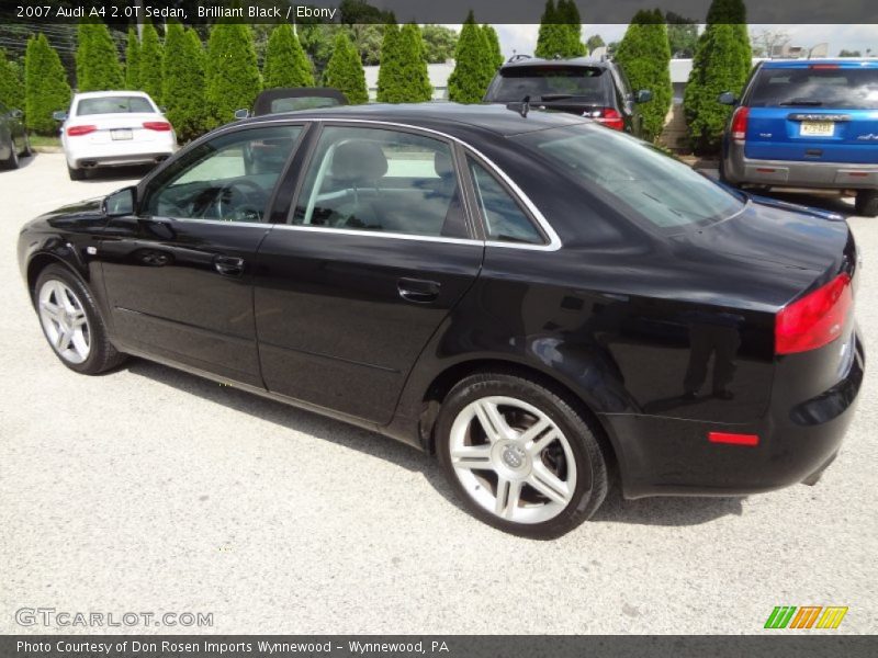 Brilliant Black / Ebony 2007 Audi A4 2.0T Sedan