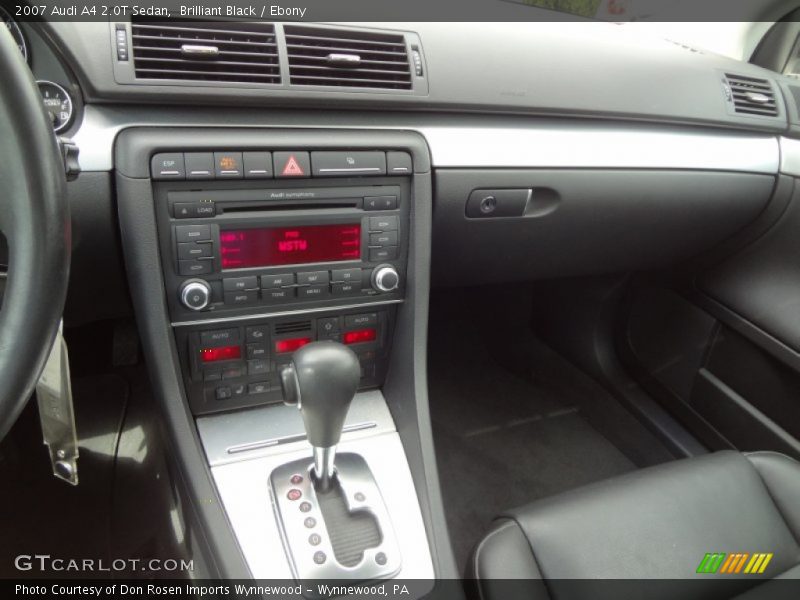 Brilliant Black / Ebony 2007 Audi A4 2.0T Sedan