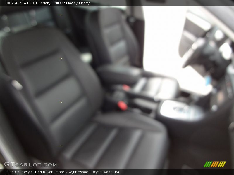 Brilliant Black / Ebony 2007 Audi A4 2.0T Sedan