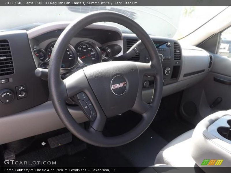 Summit White / Dark Titanium 2013 GMC Sierra 3500HD Regular Cab Chassis