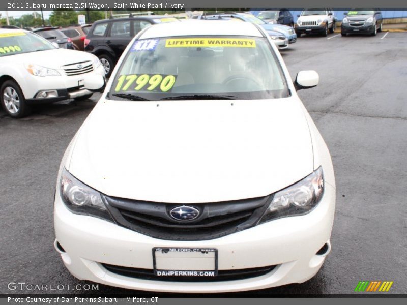 Satin White Pearl / Ivory 2011 Subaru Impreza 2.5i Wagon