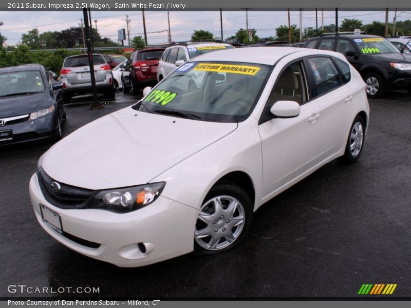 Satin White Pearl / Ivory 2011 Subaru Impreza 2.5i Wagon