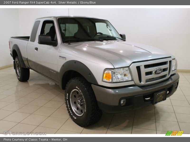 Silver Metallic / Ebony/Blue 2007 Ford Ranger FX4 SuperCab 4x4