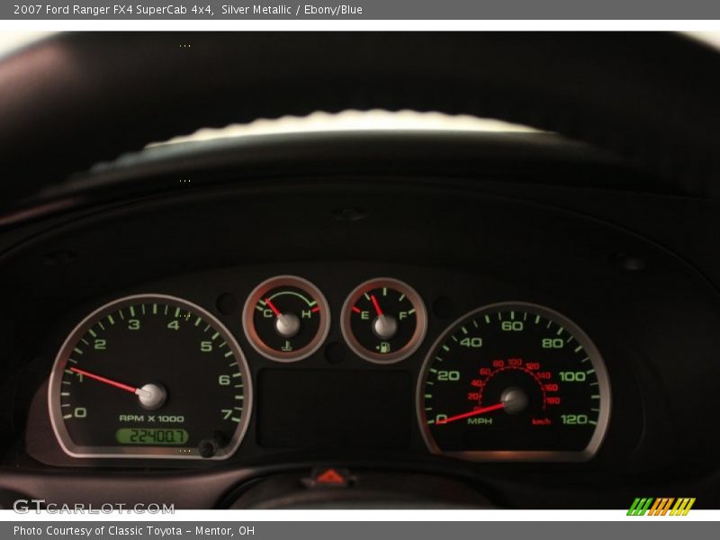 Silver Metallic / Ebony/Blue 2007 Ford Ranger FX4 SuperCab 4x4