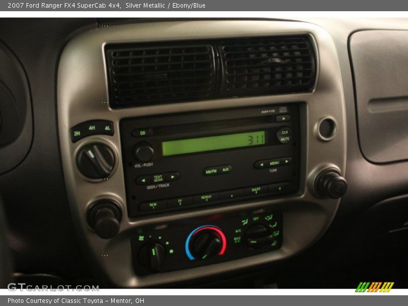 Silver Metallic / Ebony/Blue 2007 Ford Ranger FX4 SuperCab 4x4