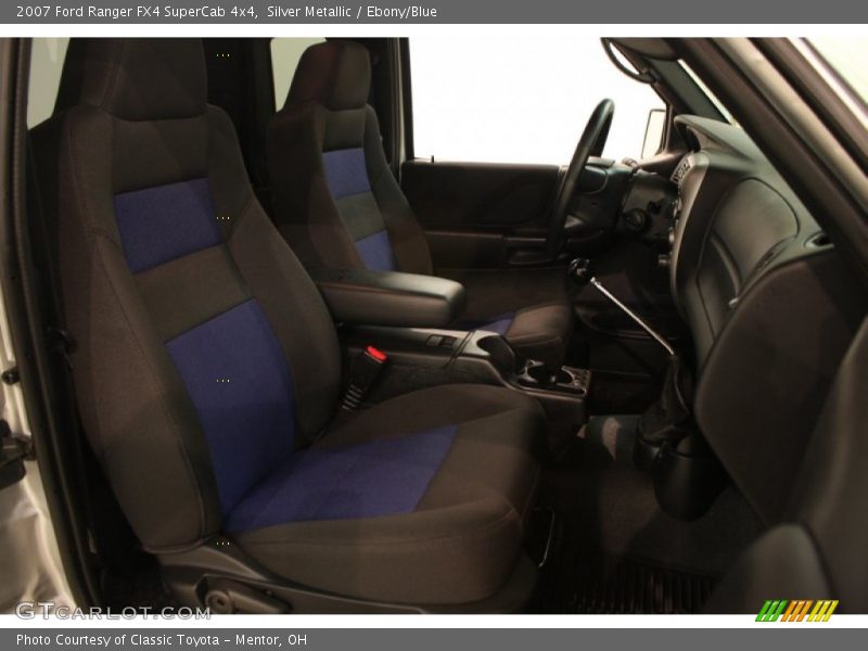 Silver Metallic / Ebony/Blue 2007 Ford Ranger FX4 SuperCab 4x4