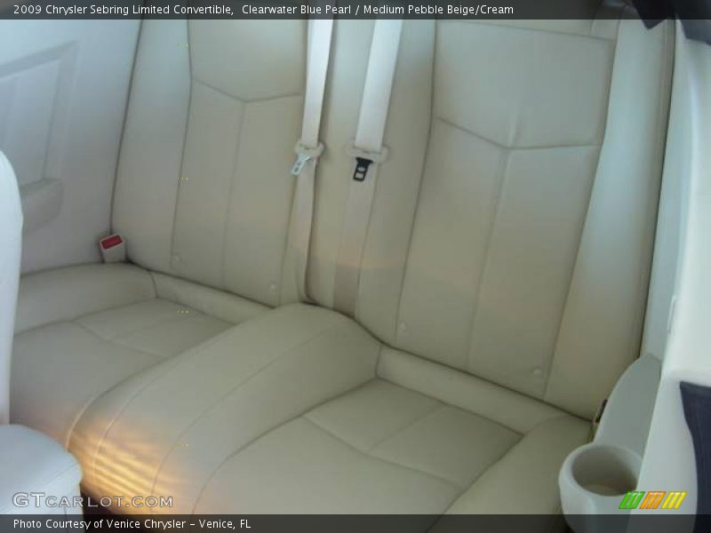 Clearwater Blue Pearl / Medium Pebble Beige/Cream 2009 Chrysler Sebring Limited Convertible