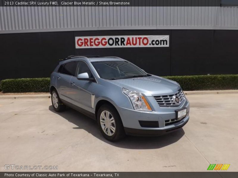 Glacier Blue Metallic / Shale/Brownstone 2013 Cadillac SRX Luxury FWD