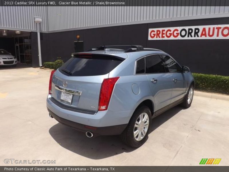 Glacier Blue Metallic / Shale/Brownstone 2013 Cadillac SRX Luxury FWD