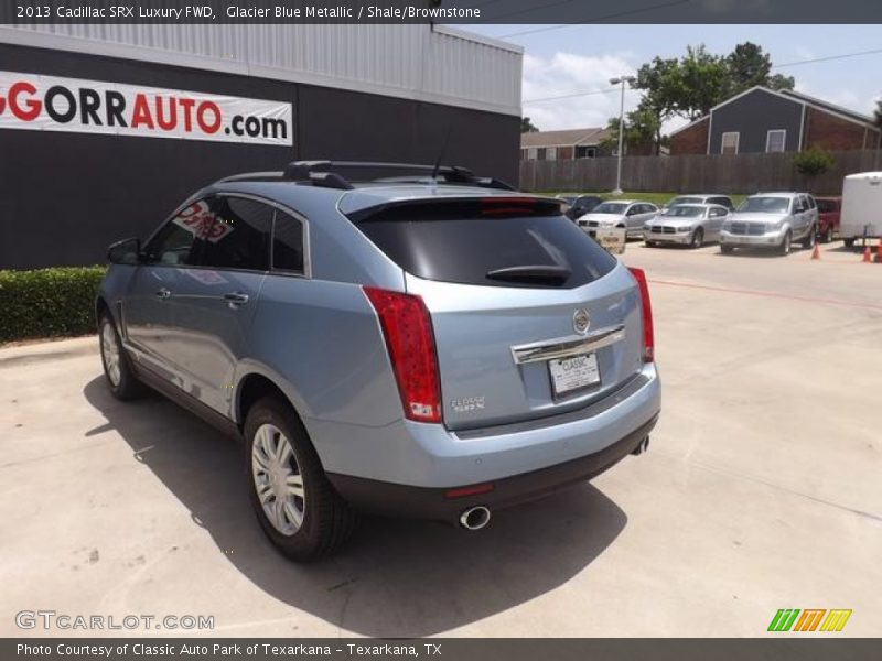 Glacier Blue Metallic / Shale/Brownstone 2013 Cadillac SRX Luxury FWD