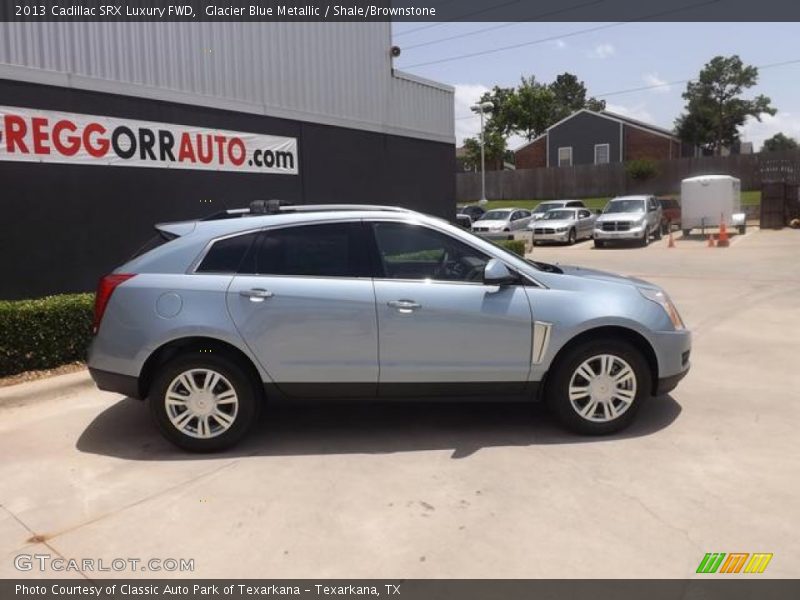 Glacier Blue Metallic / Shale/Brownstone 2013 Cadillac SRX Luxury FWD