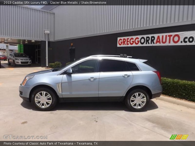 Glacier Blue Metallic / Shale/Brownstone 2013 Cadillac SRX Luxury FWD