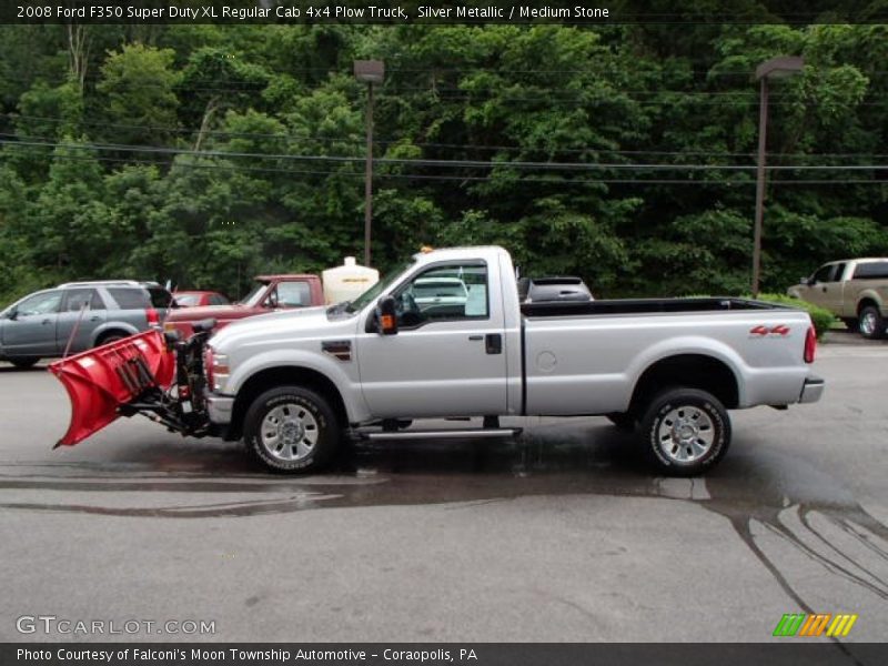  2008 F350 Super Duty XL Regular Cab 4x4 Plow Truck Silver Metallic