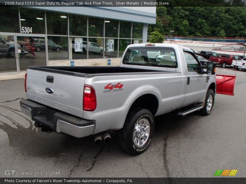 Silver Metallic / Medium Stone 2008 Ford F350 Super Duty XL Regular Cab 4x4 Plow Truck