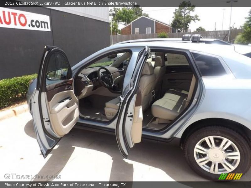 Glacier Blue Metallic / Shale/Brownstone 2013 Cadillac SRX Luxury FWD