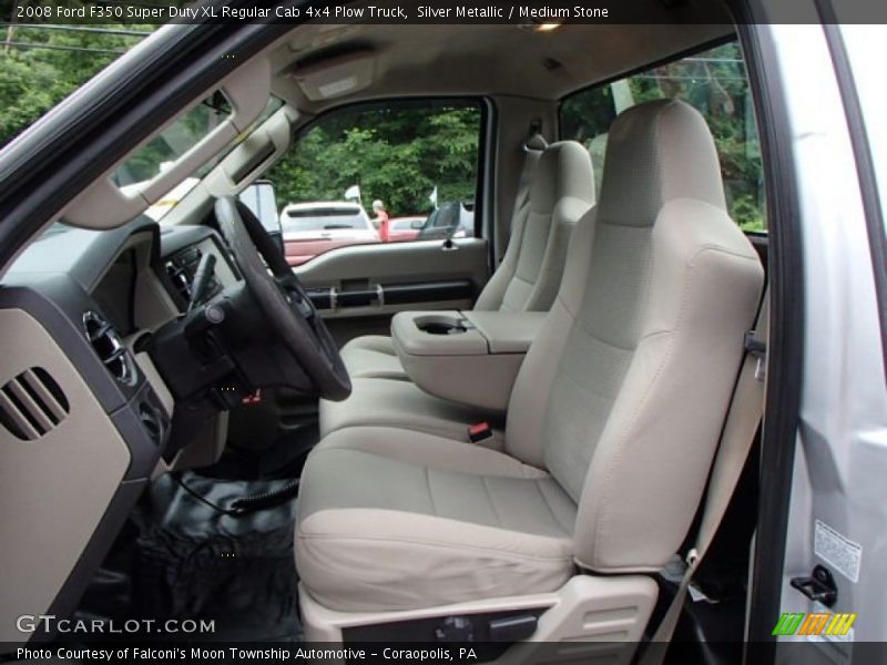 Front Seat of 2008 F350 Super Duty XL Regular Cab 4x4 Plow Truck