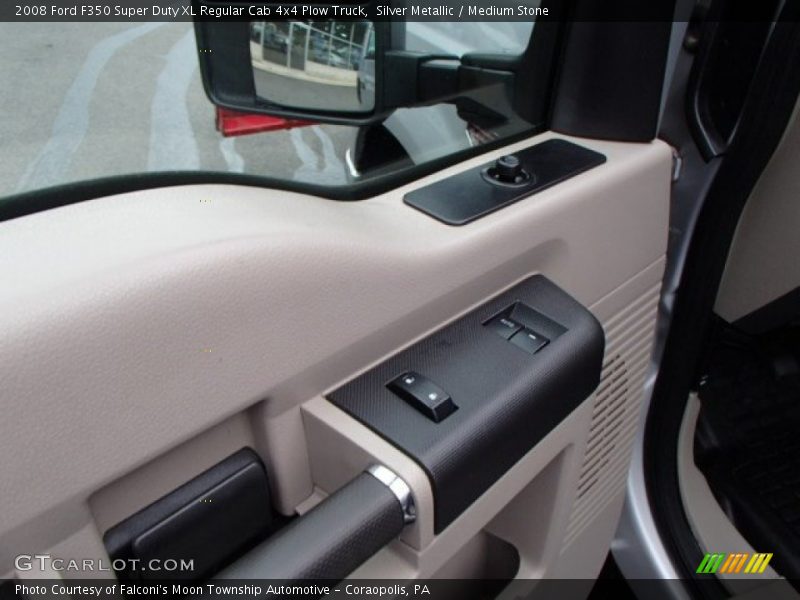 Silver Metallic / Medium Stone 2008 Ford F350 Super Duty XL Regular Cab 4x4 Plow Truck