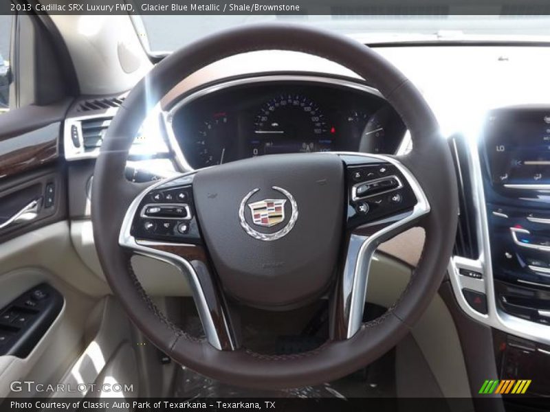 Glacier Blue Metallic / Shale/Brownstone 2013 Cadillac SRX Luxury FWD