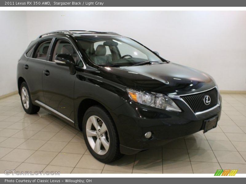 Stargazer Black / Light Gray 2011 Lexus RX 350 AWD