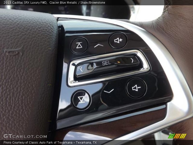 Glacier Blue Metallic / Shale/Brownstone 2013 Cadillac SRX Luxury FWD