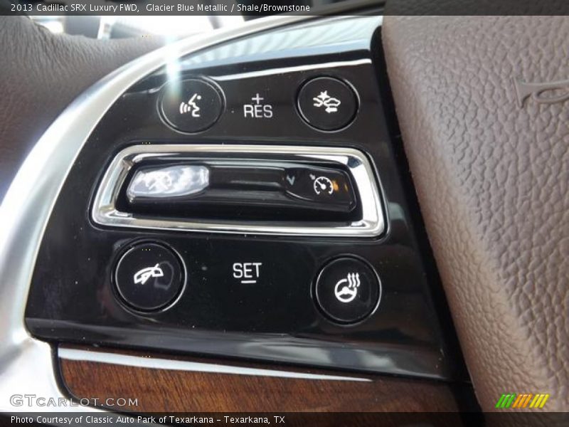 Glacier Blue Metallic / Shale/Brownstone 2013 Cadillac SRX Luxury FWD