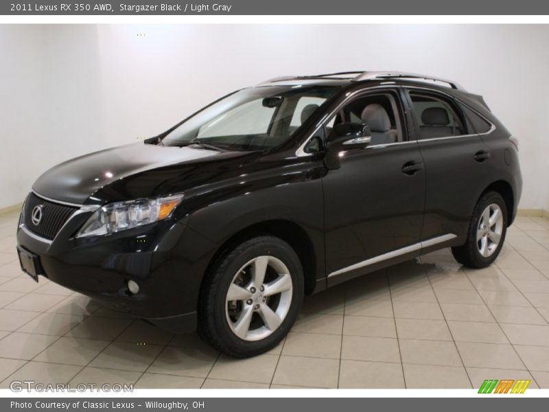 Stargazer Black / Light Gray 2011 Lexus RX 350 AWD