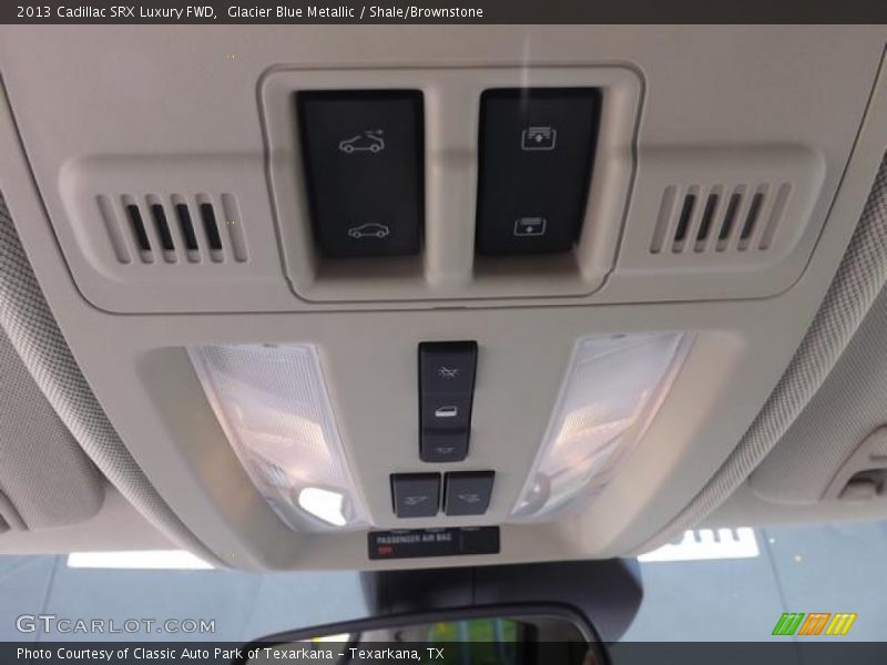 Glacier Blue Metallic / Shale/Brownstone 2013 Cadillac SRX Luxury FWD