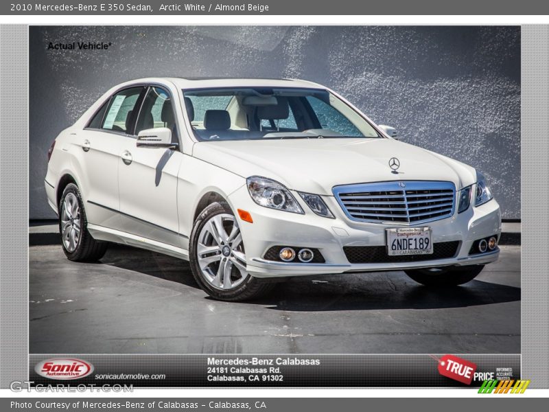 Arctic White / Almond Beige 2010 Mercedes-Benz E 350 Sedan