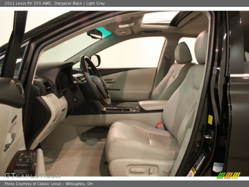 Stargazer Black / Light Gray 2011 Lexus RX 350 AWD