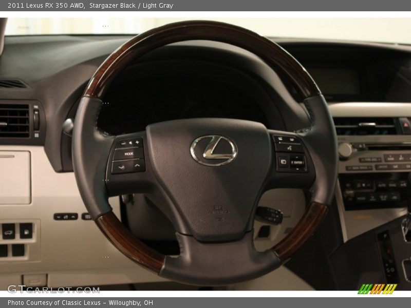 Stargazer Black / Light Gray 2011 Lexus RX 350 AWD