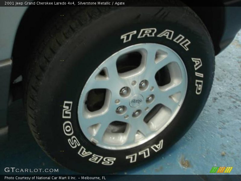 Silverstone Metallic / Agate 2001 Jeep Grand Cherokee Laredo 4x4