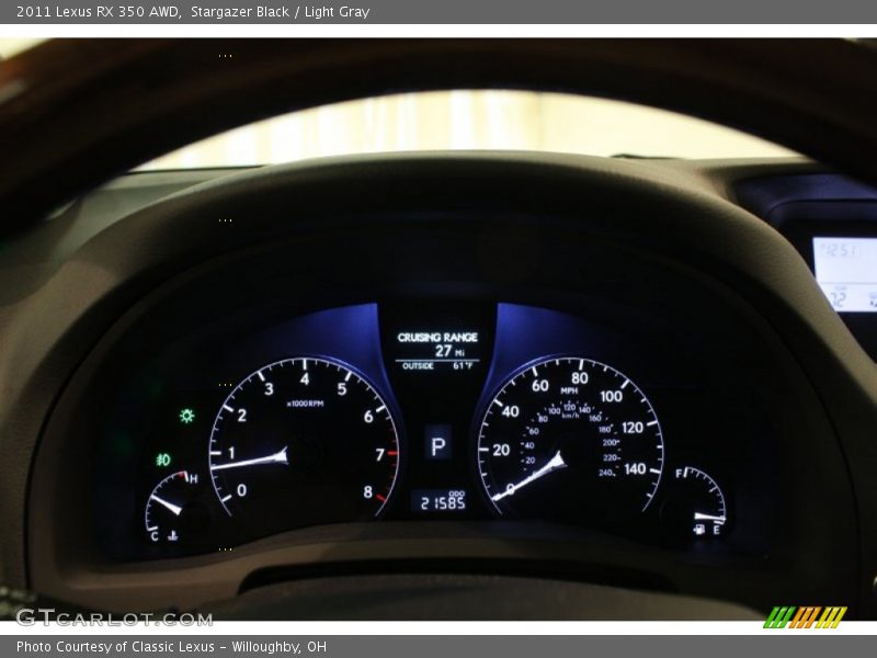Stargazer Black / Light Gray 2011 Lexus RX 350 AWD