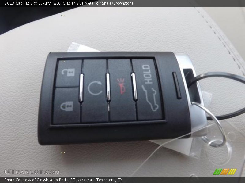 Glacier Blue Metallic / Shale/Brownstone 2013 Cadillac SRX Luxury FWD