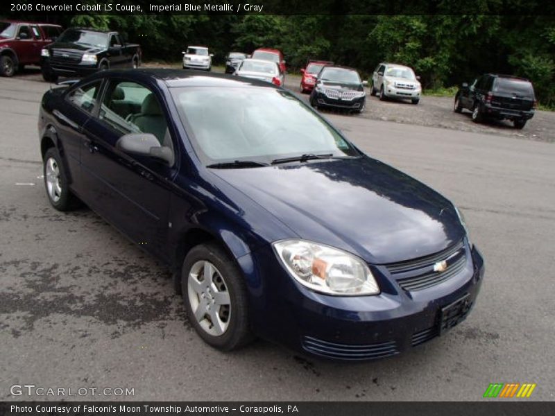 Imperial Blue Metallic / Gray 2008 Chevrolet Cobalt LS Coupe
