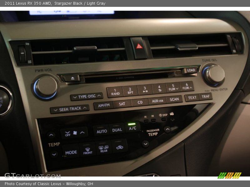 Stargazer Black / Light Gray 2011 Lexus RX 350 AWD