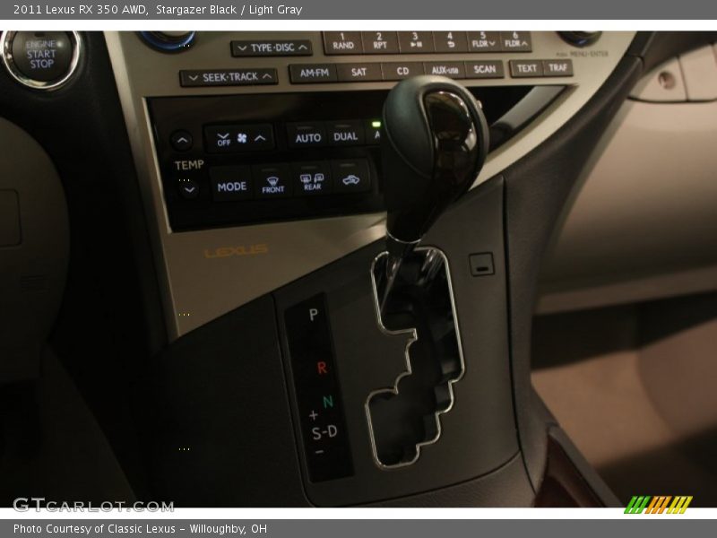 Stargazer Black / Light Gray 2011 Lexus RX 350 AWD
