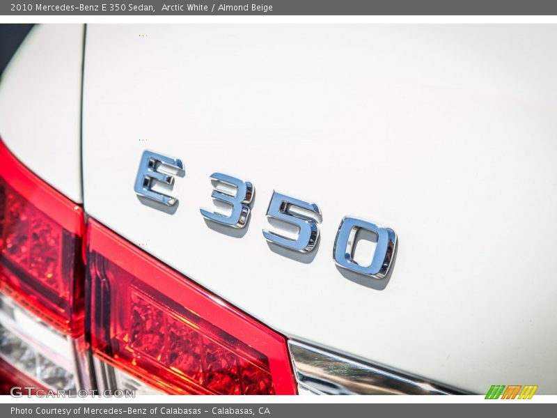 Arctic White / Almond Beige 2010 Mercedes-Benz E 350 Sedan