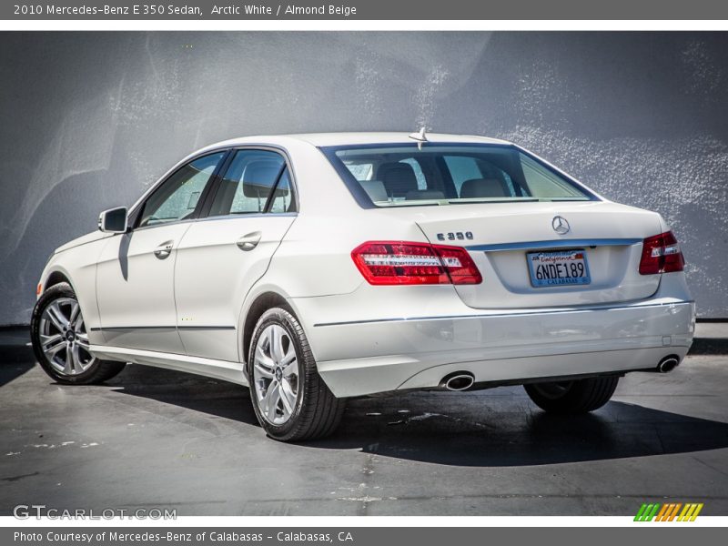 Arctic White / Almond Beige 2010 Mercedes-Benz E 350 Sedan