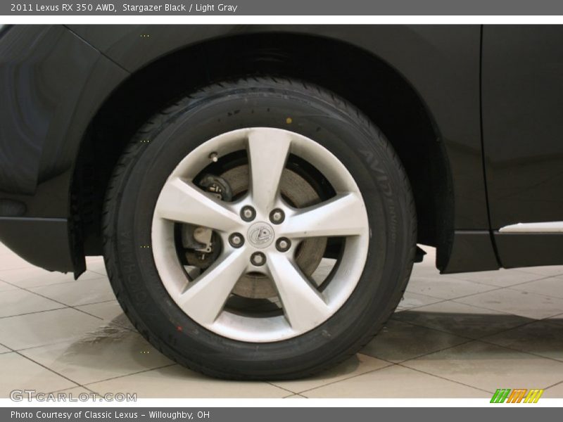 Stargazer Black / Light Gray 2011 Lexus RX 350 AWD
