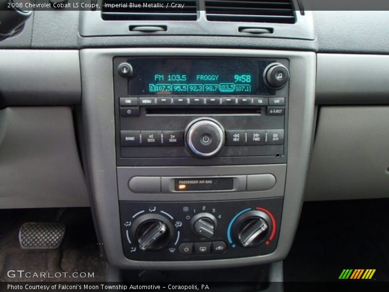 Imperial Blue Metallic / Gray 2008 Chevrolet Cobalt LS Coupe