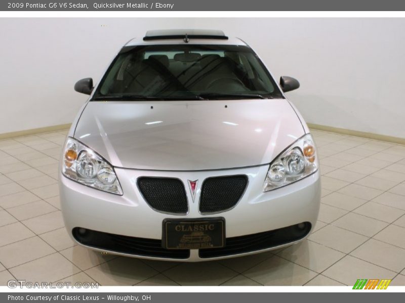 Quicksilver Metallic / Ebony 2009 Pontiac G6 V6 Sedan