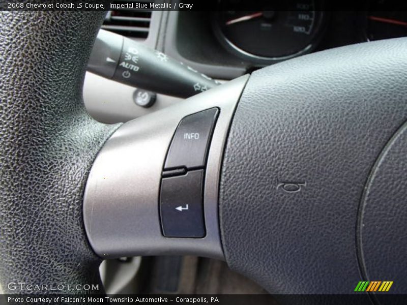 Imperial Blue Metallic / Gray 2008 Chevrolet Cobalt LS Coupe