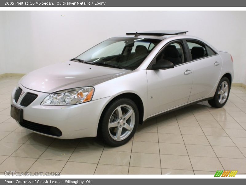 Quicksilver Metallic / Ebony 2009 Pontiac G6 V6 Sedan