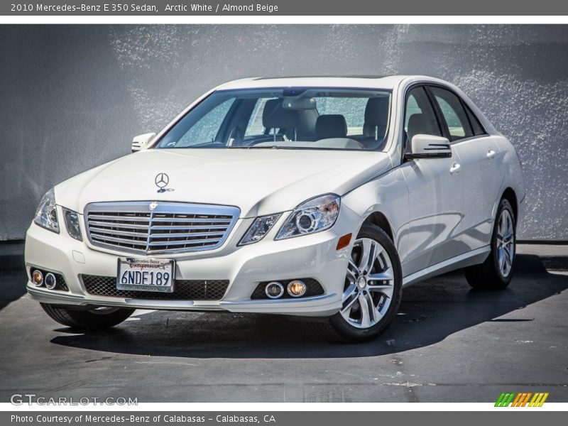 Arctic White / Almond Beige 2010 Mercedes-Benz E 350 Sedan