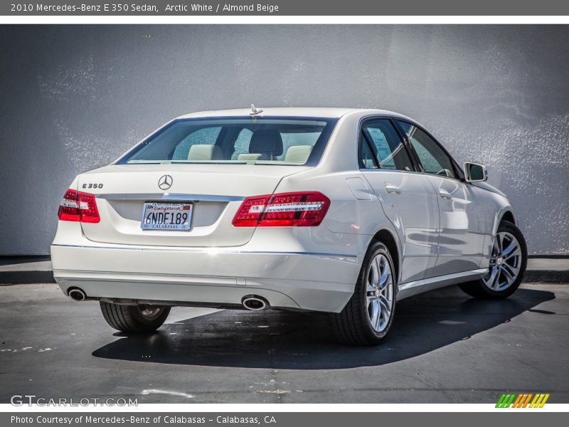 Arctic White / Almond Beige 2010 Mercedes-Benz E 350 Sedan