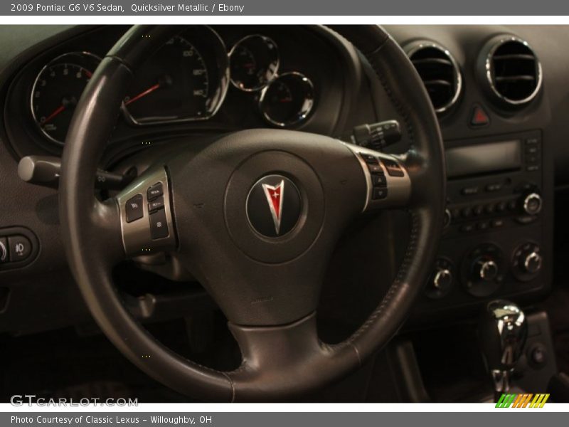 Quicksilver Metallic / Ebony 2009 Pontiac G6 V6 Sedan