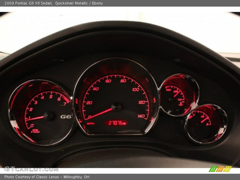 Quicksilver Metallic / Ebony 2009 Pontiac G6 V6 Sedan