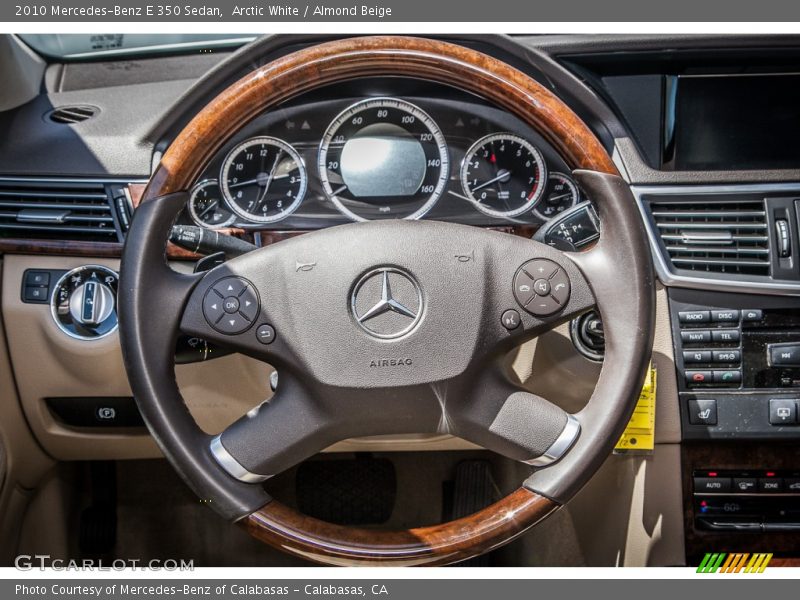 Arctic White / Almond Beige 2010 Mercedes-Benz E 350 Sedan