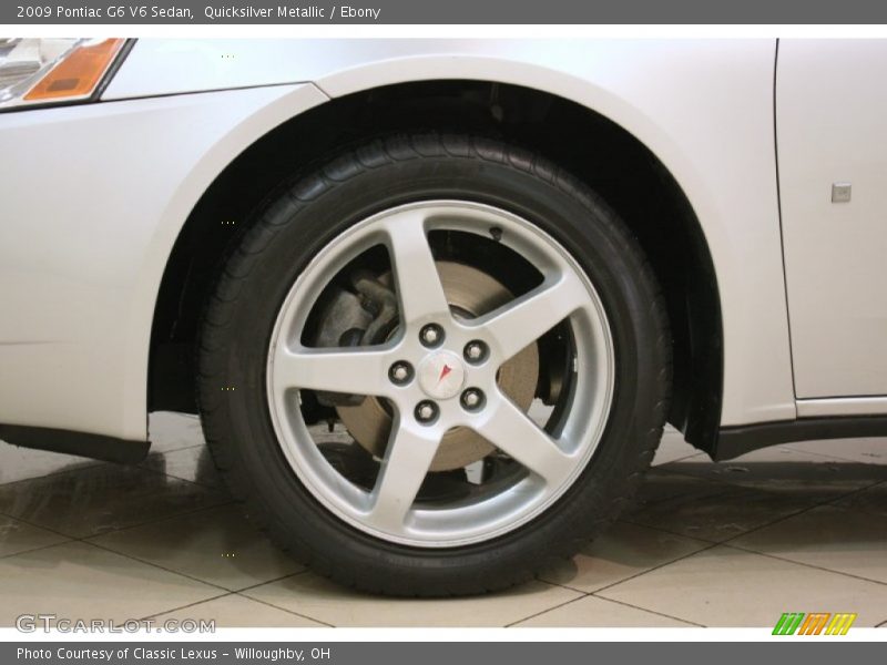 Quicksilver Metallic / Ebony 2009 Pontiac G6 V6 Sedan